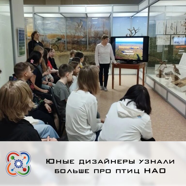 🐦Юные дизайнеры узнали больше про птиц НАО